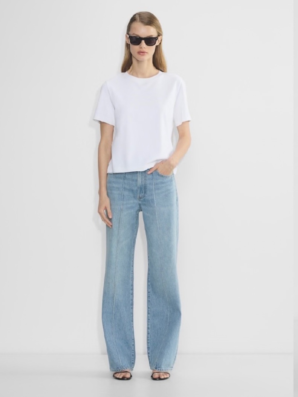 Denim Forum Wide Leg 90’s High Waist Jeans